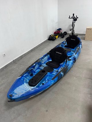 Kayak Tándem Galaxy 3.7m + Carro + Chalecos+Remos