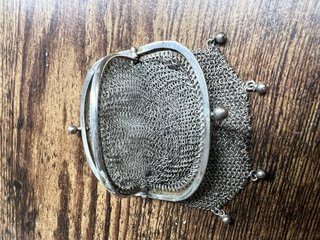 Monedero Malla Plata 925 Estilo Art Déco