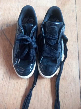 Zapatillas Puma Negras Charol