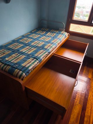 Cama nido con dos colchones