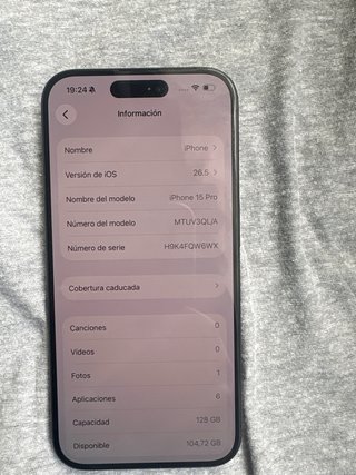 iPhone 15 Pro 128GB Space Gray