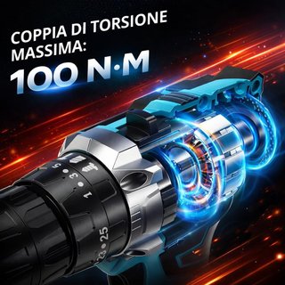 Trapano avvitatore a percussione Mukins 48V