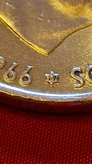100 Pesetas Franco Plata 1966 Estrella 69