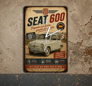 Reloj SEAT 600 Vintage Fabricado en España