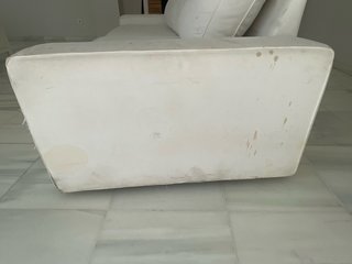 Sofá 3 plazas blanco 228x90