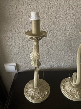 Lámpara de techo y sobremesas de cristal