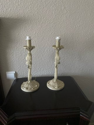 Lámpara de techo y sobremesas de cristal