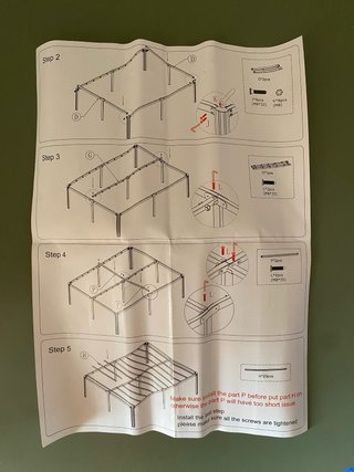 Cama Matrimonio 135x190 cm Metal Fácil Montaje