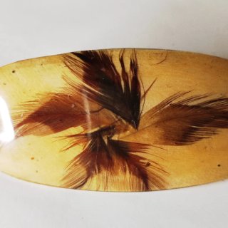 Pasador de pelo madera pintada a mano