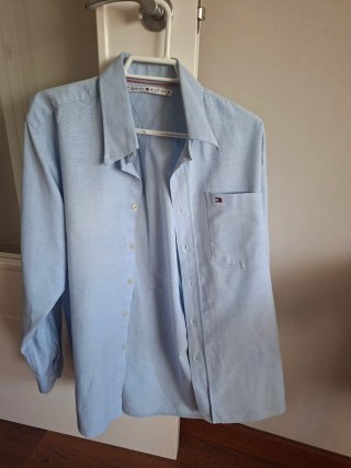 Camisa Tommy Hilfiger azul hombre