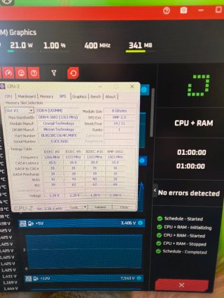 2x 8GB DDR4 3000MHz CL15 Crucial Ballistix