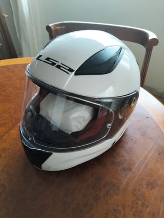 Casco Moto LS2 Blanco Talla Pequeña