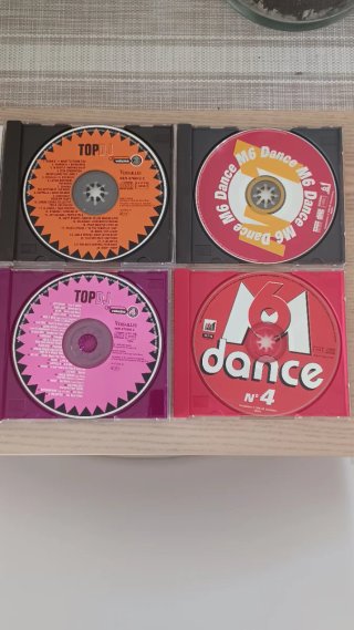 Lote 4 CDs Top DJ y M6 Dance