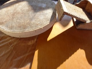 Criba o cedazo antiguo de madera