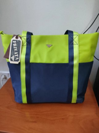 Bolso Privata azul y verde