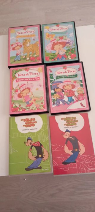 DVD Infantiles Tarta de Fresa y Popeye