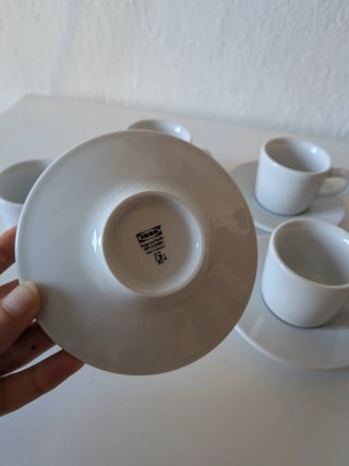 Set 2 Tazas Espresso Ikea Porcelana
