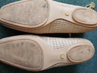 Bailarinas ZARA doradas con cadena