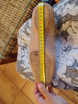 Bailarinas ZARA doradas con cadena