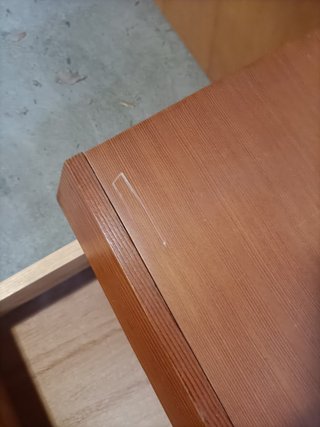 Cabecero y Mesitas de Noche de Madera chapada