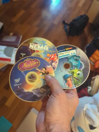 Lote 12 DVDs, Disney + Shreck + Ice Age (Español)
