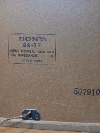 Altavoces Sony Marrones y Negros