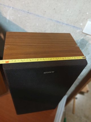 Altavoces Sony Marrones y Negros