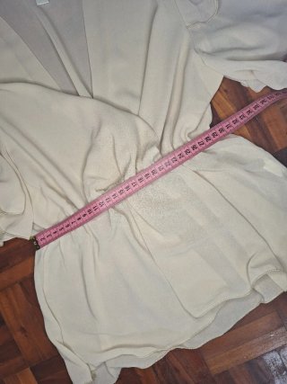 Blusa Beige Viscosa Made in Italy