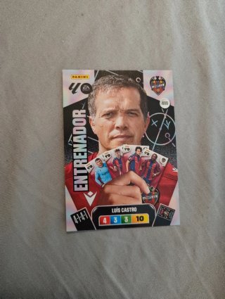 Luis Castro Entrenador Panini La Liga 489
