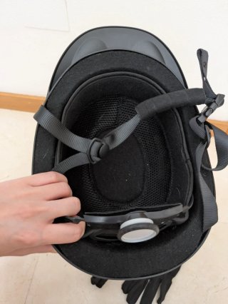 Casco y Guantes Equitación Negro