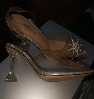 Zapatos de fiesta Malanka transparente
