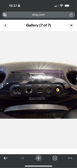 Altavoz Bowers & Wilkins Zeppelin Negro