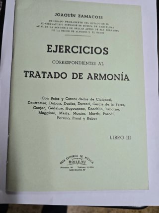 Ejercicios Armonía V.3 Joaquín Zamacois