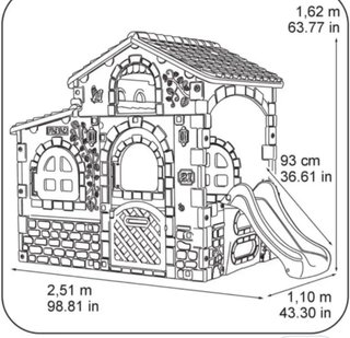 Casa de juguete Feber con tobogán