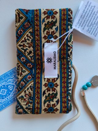 Funda o billetera ghalamkar persa de diseño