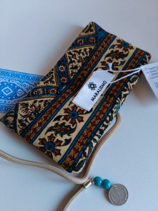 Funda o billetera ghalamkar persa de diseño