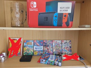 Lote de 7 cajas Nintendo switch