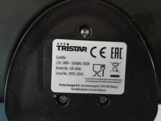 Parrilla grill eléctrica Tristar casi nueva