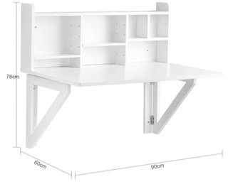 Escritorio plegable blanco