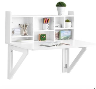 Escritorio plegable blanco