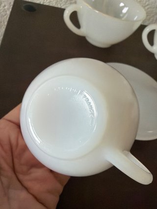 Conjunto 3 tazas grandes y 3 cafe- plato acopal