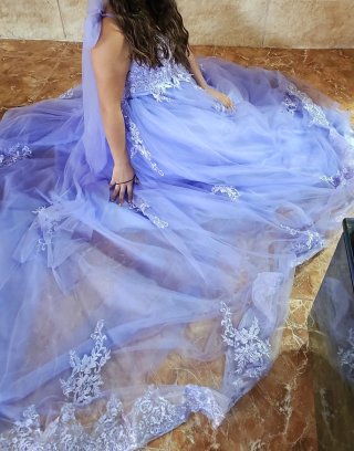 Vestido de XV años morado