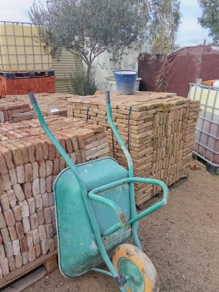 Ladrillos de taco para construcción Tejas también