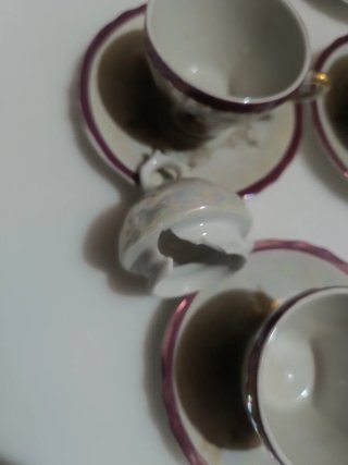 Set da caffè giapponese musicale in porcellana