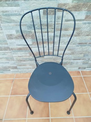 Mesa y 4 Sillas Exterior LÄCKÖ Ikea Gris