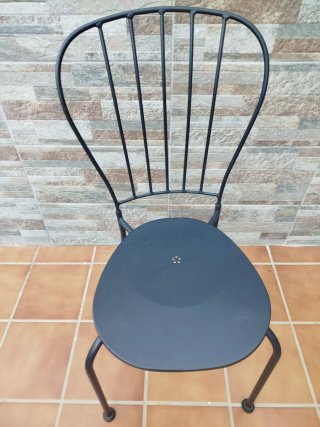 Mesa y 4 Sillas Exterior LÄCKÖ Ikea Gris