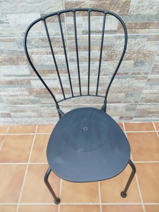 Mesa y 4 Sillas Exterior LÄCKÖ Ikea Gris