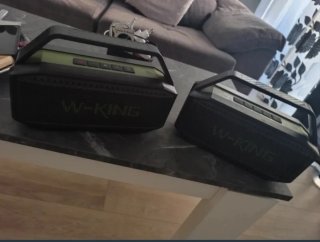 2 Altavoces W-KING 60W Bluetooth Negro/Verde