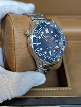 Reloj Seiko Mod Seamaster Azul Marino Blanco Gris