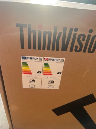 Monitor a pannello curvo ThinkVision con retroilluminazione LED